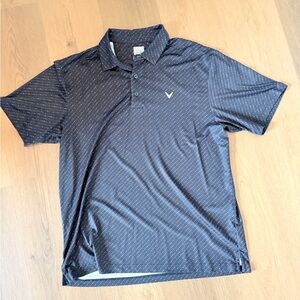 Callaway Dark Blue Polo with Pattern